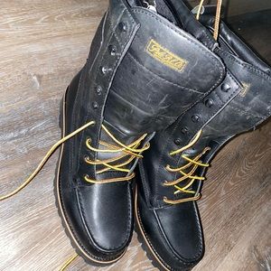 Polo leather boots